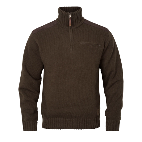 HARKILA Annaboda WSP Knit Half Zip - Mens - Demitasse Brown