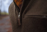 HARKILA Annaboda WSP Knit Half Zip - Mens - Demitasse Brown
