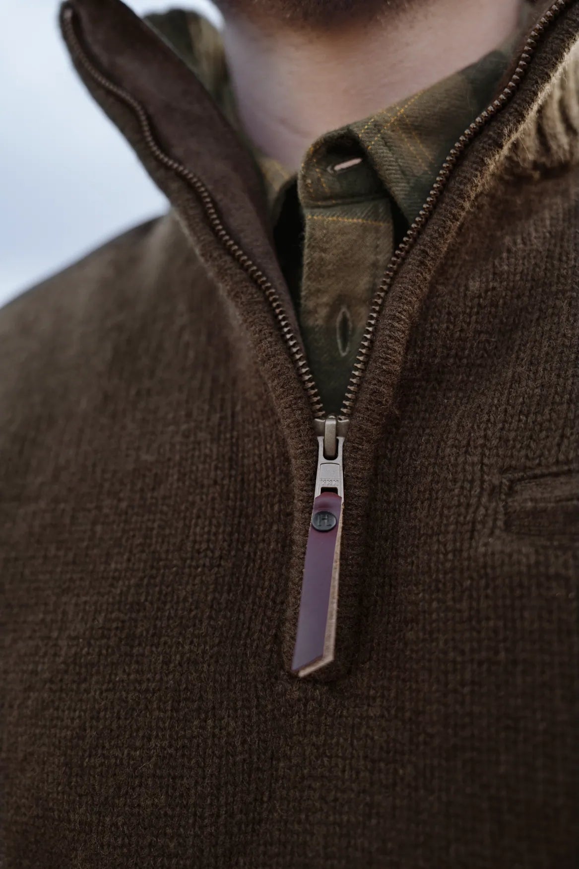 HARKILA Annaboda WSP Knit Half Zip - Mens - Willow Green