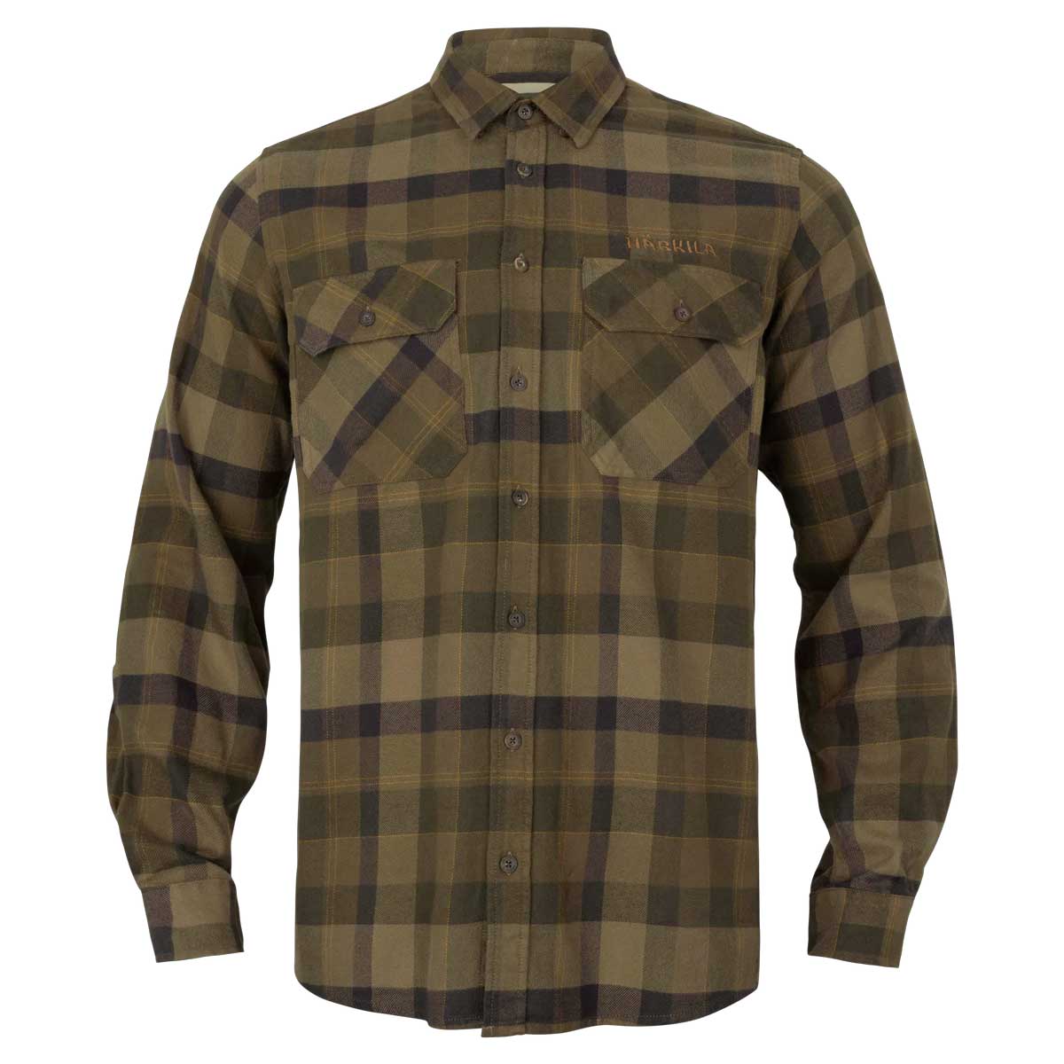 HARKILA Asmund Long Sleeved Shirt - Mens - Beech Green Check