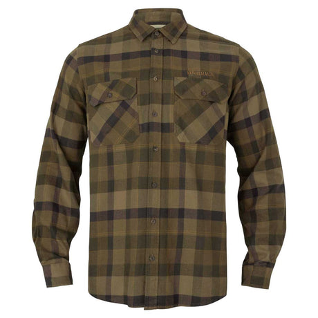 HARKILA Asmund Long Sleeved Shirt - Mens - Beech Green Check