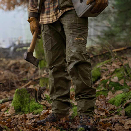 HARKILA Asmund Trousers - Mens - Willow Green & Shadow brown