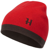 HARKILA Aspire Reversible Beanie - Shadow Brown / Red