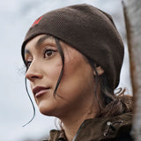 HARKILA Aspire Reversible Beanie - Shadow Brown / Red