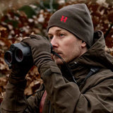 HARKILA Aspire Reversible Beanie - Shadow Brown / Red