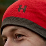 HARKILA Aspire Reversible Beanie - Shadow Brown / Red