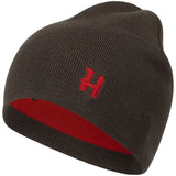 HARKILA Aspire Reversible Beanie - Shadow Brown / Red