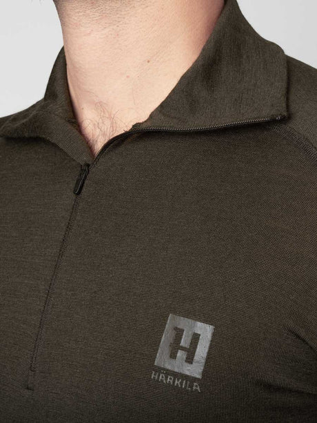HARKILA Base All Season Half Zip - Mens - Shadow Brown