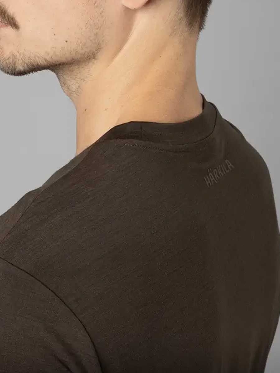 HARKILA Base All Season Short Sleeve T-Shirt - Mens - Shadow Brown