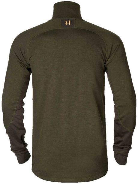 HARKILA Base Warm Half Zip Neck - Mens - Willow Green / Shadow Brown