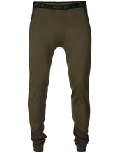 Load image into Gallery viewer, HARKILA Base Warm Long Johns - Mens - Willow Green / Shadow Brown

