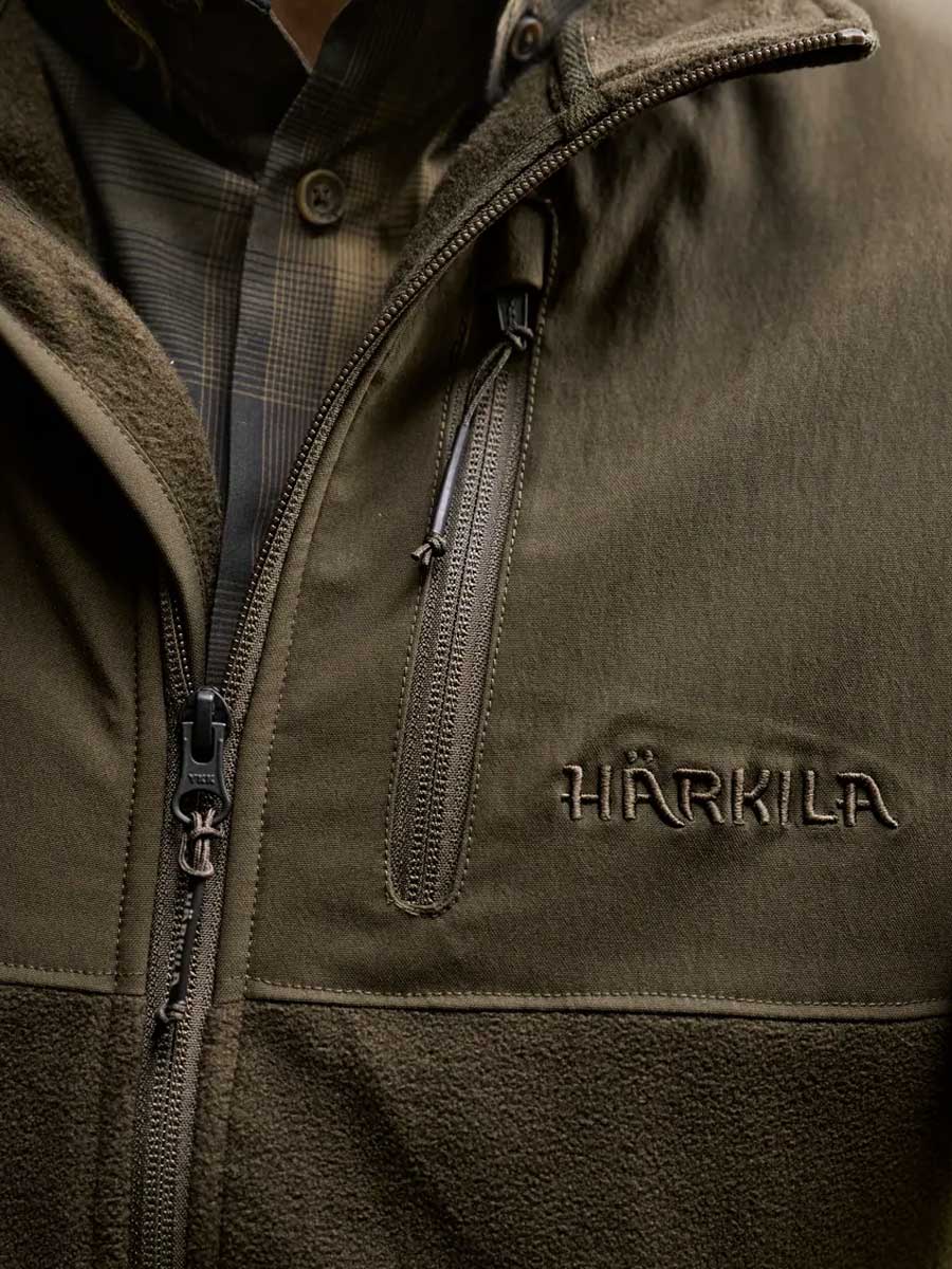 HARKILA Fjell Fleece Waistcoat - Mens - Hunting Green / Willow Green