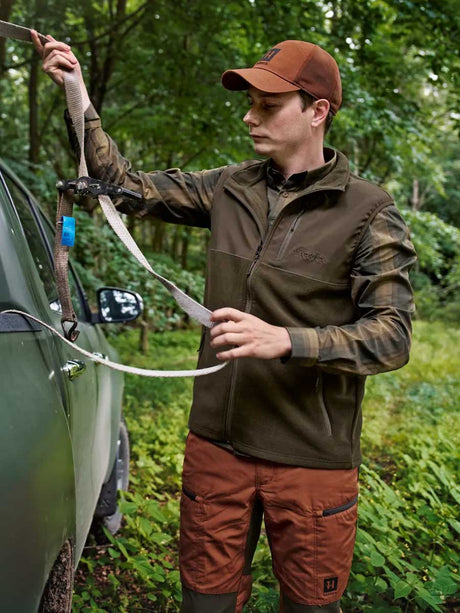 HARKILA Fjell Fleece Waistcoat - Mens - Hunting Green / Willow Green