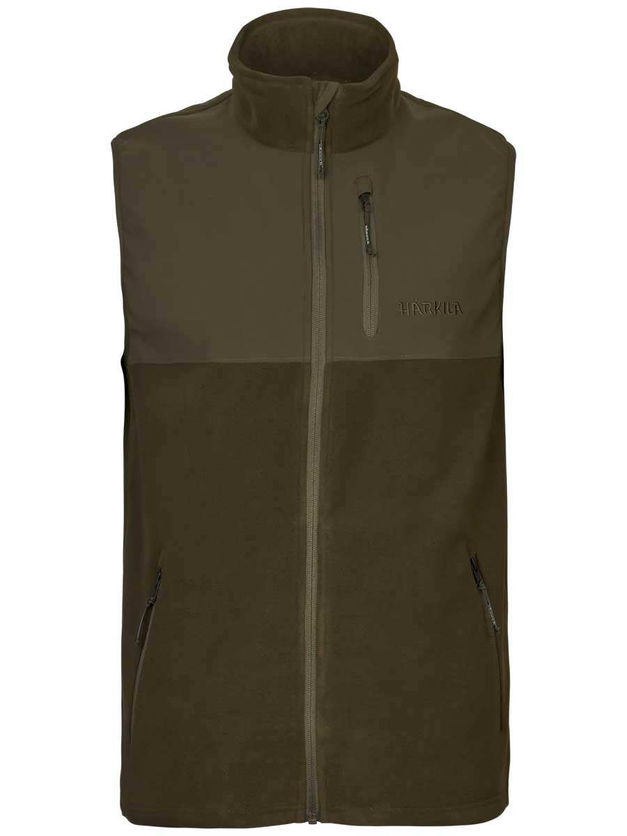 HARKILA Fjell Fleece Waistcoat - Mens - Hunting Green / Willow Green