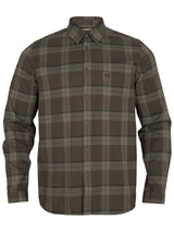 HARKILA Fjell Long Sleeved Shirt - Mens - Green Check