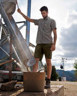 HARKILA Fjell Shorts - Mens - Dark Olive & Willow green