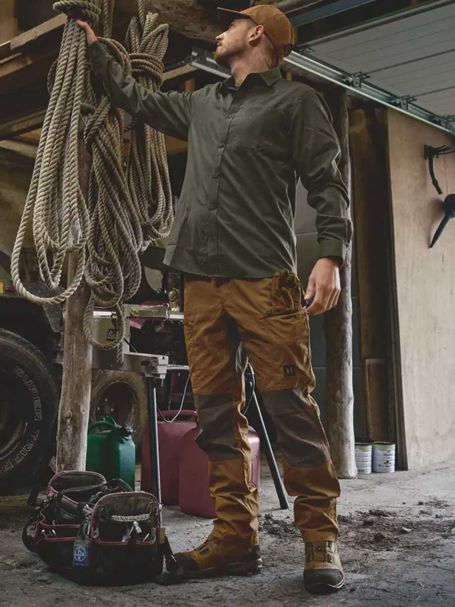 HARKILA Fjell Trousers - Mens - Rustique Clay / Brown