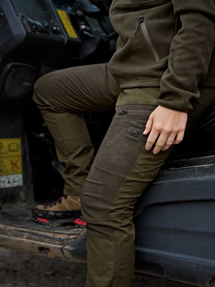 HARKILA Fjell Trousers - Womens - Dark Olive / Willow Green