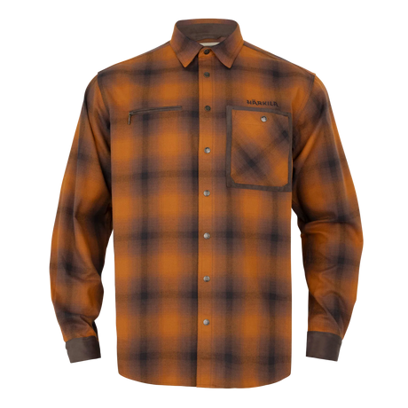 HARKILA Folke Long Sleeve Shirt - Mens - Maple Check