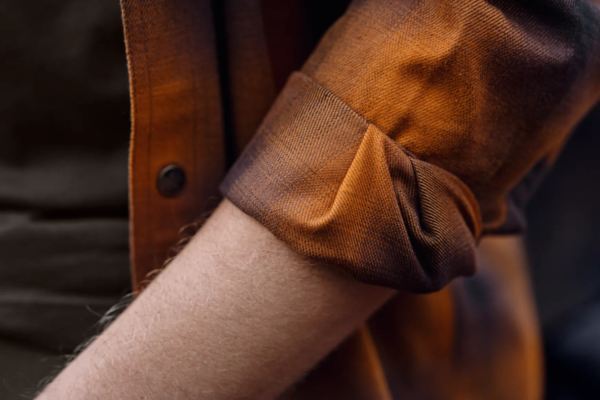 HARKILA Folke Long Sleeve Shirt - Mens - Maple Check