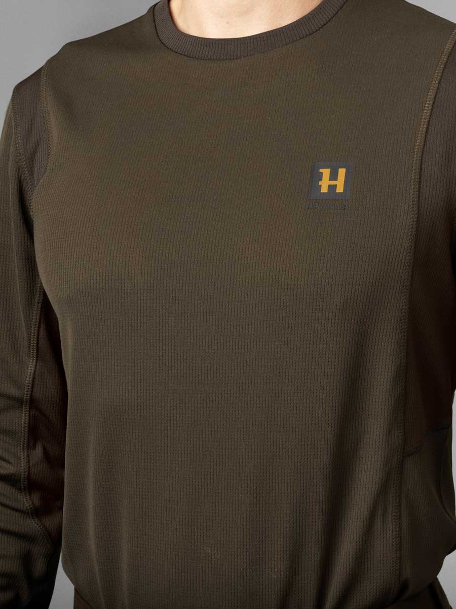 HARKILA Forest Hunter Long Sleeve T-Shirt - Mens - Hunting Green/Shadow Brown