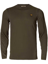 Load image into Gallery viewer, HARKILA Forest Hunter Long Sleeve T-Shirt - Mens - Hunting Green/Shadow Brown
