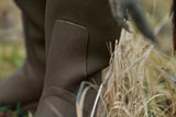 HARKILA Forester Textile & Rubber Wellington Boots - Willow Green / Deep Brown
