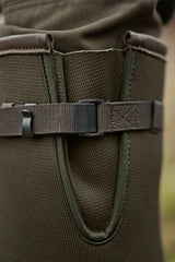 HARKILA Forester Textile & Rubber Wellington Boots - Willow Green / Deep Brown