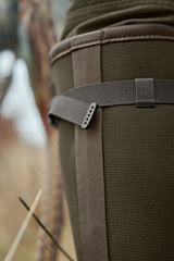 HARKILA Forester Textile & Rubber Wellington Boots - Willow Green / Deep Brown