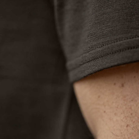 HARKILA Game T-shirt - Merino Wool - Mens - Shadow Brown Wildboar