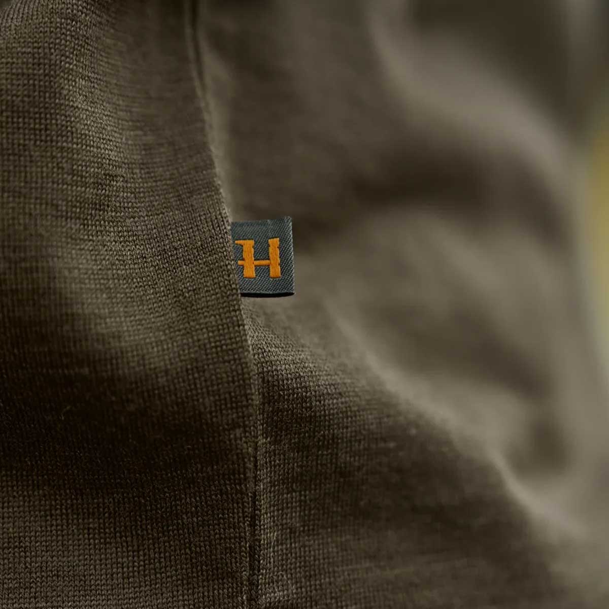 HARKILA Game T-shirt - Merino Wool - Mens - Willow Green Moose