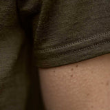 HARKILA Game T-shirt - Merino Wool - Mens - Willow Green Moose