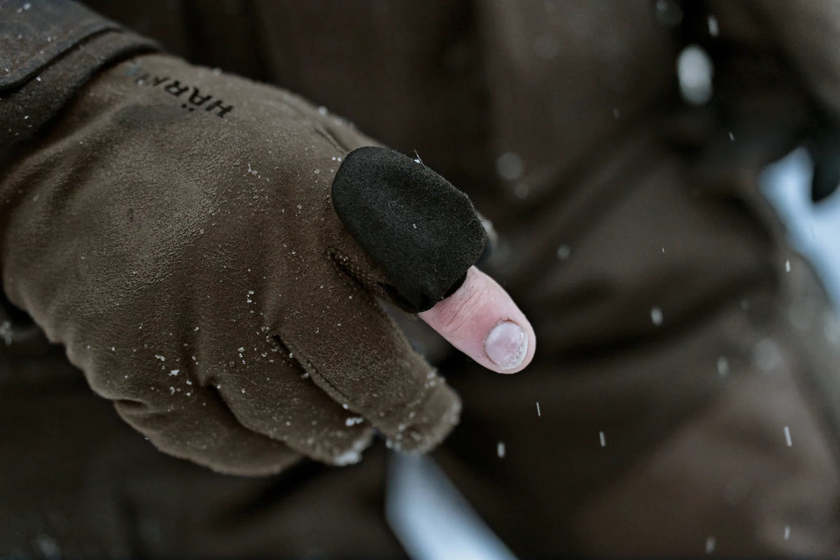 HARKILA Garor HWS Gloves With Fold-Back Finger - Hunting Green