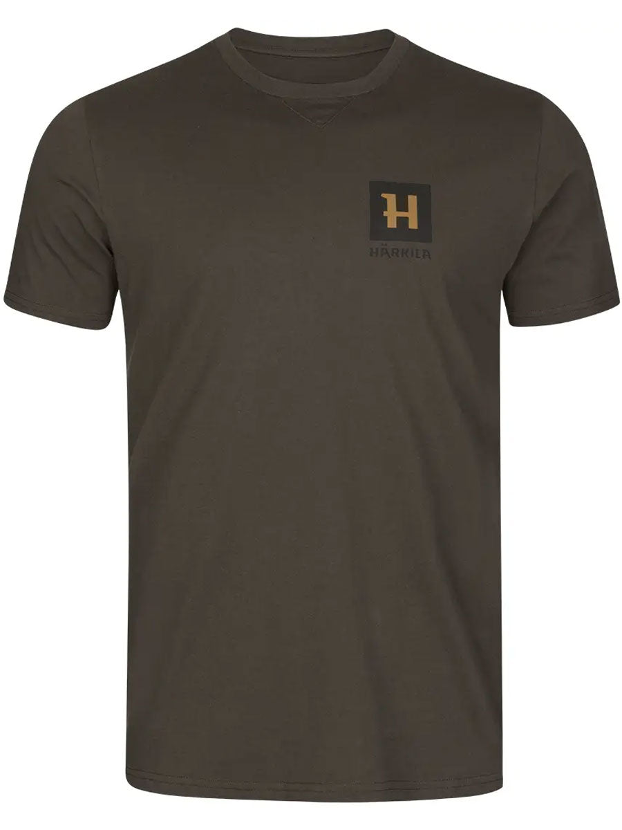 HARKILA Gorm T-shirt - Mens - Shadow Brown