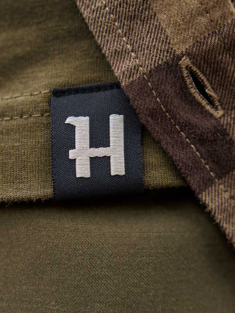 HARKILA H-Logo T-shirt - Mens - Dark Olive
