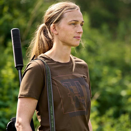 HARKILA H-Logo T-Shirt - Womens - Willow Green