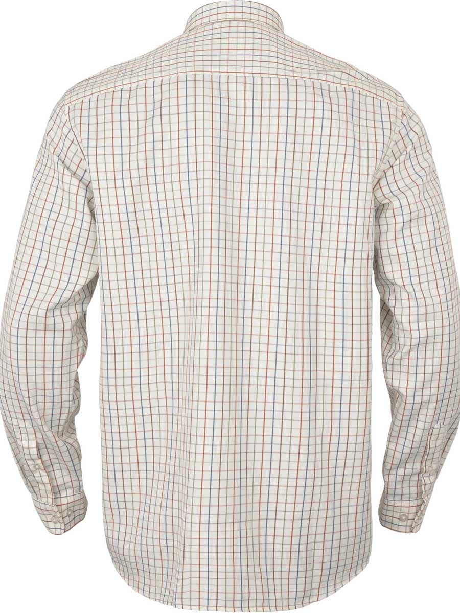 HARKILA Haywood Wool Blend Long Sleeve Shirt - Mens - Arabian Spice Check