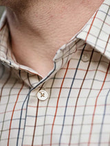 HARKILA Haywood Wool Blend Long Sleeve Shirt - Mens - Arabian Spice Check