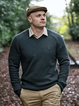 HARKILA Haywood Wool Blend Long Sleeve Shirt - Mens - Arabian Spice Check