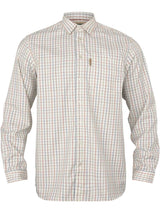 HARKILA Haywood Wool Blend Long Sleeve Shirt - Mens - Arabian Spice Check