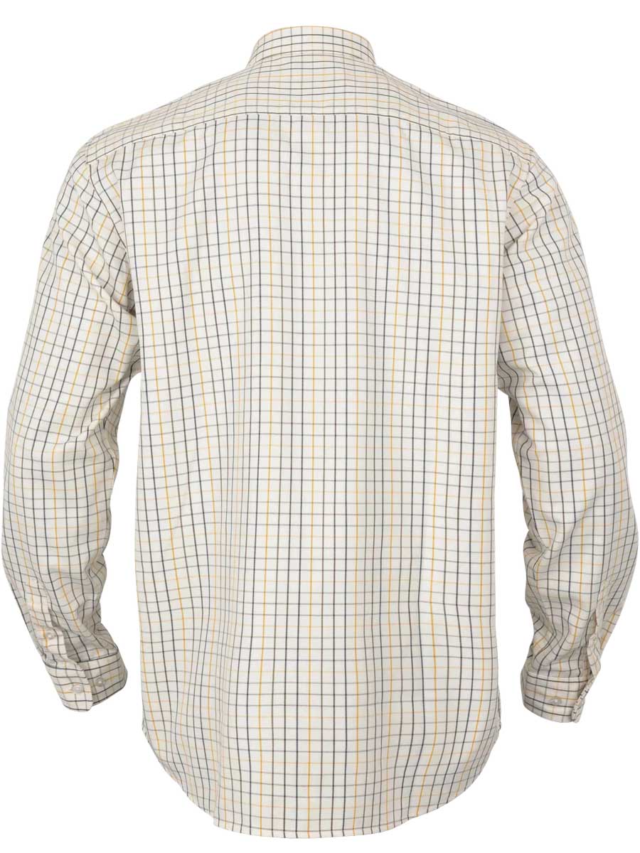 HARKILA Haywood Wool Blend Long Sleeve Shirt - Mens - Arrowwood Yellow Check