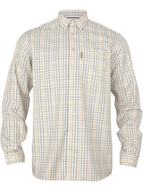 HARKILA Haywood Wool Blend Long Sleeve Shirt - Mens - Arrowwood Yellow Check