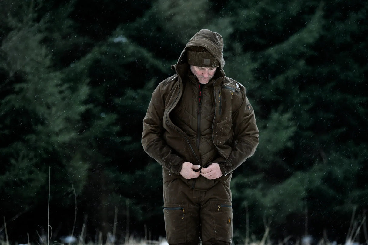 HARKILA Heat Insulated Waistcoat - Mens - Willow Green / Shadow Brown
