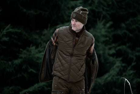 HARKILA Heat Insulated Waistcoat - Mens - Willow Green / Shadow Brown