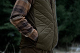 HARKILA Heat Insulated Waistcoat - Mens - Willow Green / Shadow Brown
