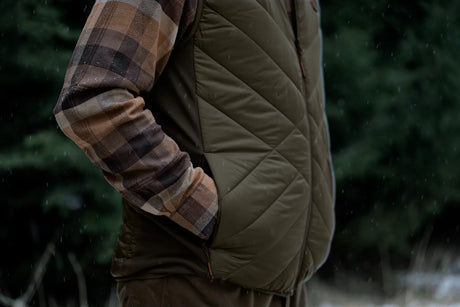 HARKILA Heat Insulated Waistcoat - Mens - Willow Green / Shadow Brown