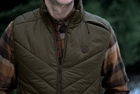 HARKILA Heat Insulated Waistcoat - Mens - Willow Green / Shadow Brown
