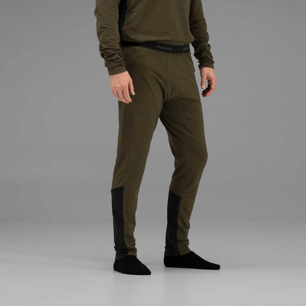 HARKILA Heat USB-C Control Long Johns - Mens - Willow Green & Black