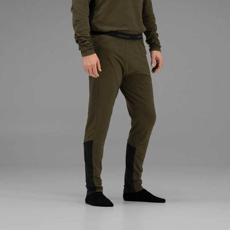 HARKILA Heat USB-C Control Long Johns - Mens - Willow Green & Black