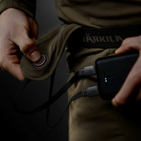 HARKILA Heat USB-C Control Long Johns - Mens - Willow Green & Black